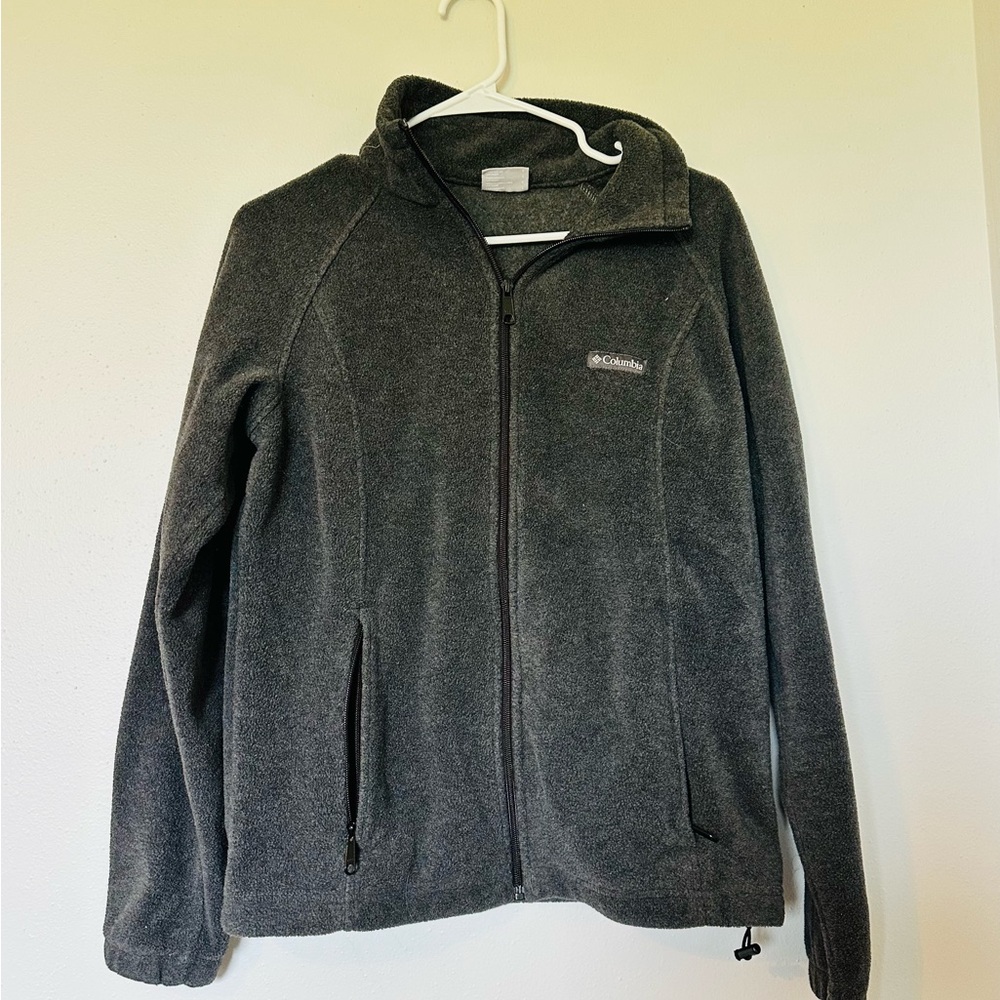Columbia Charcoal Full-Zip Fleece Jacket